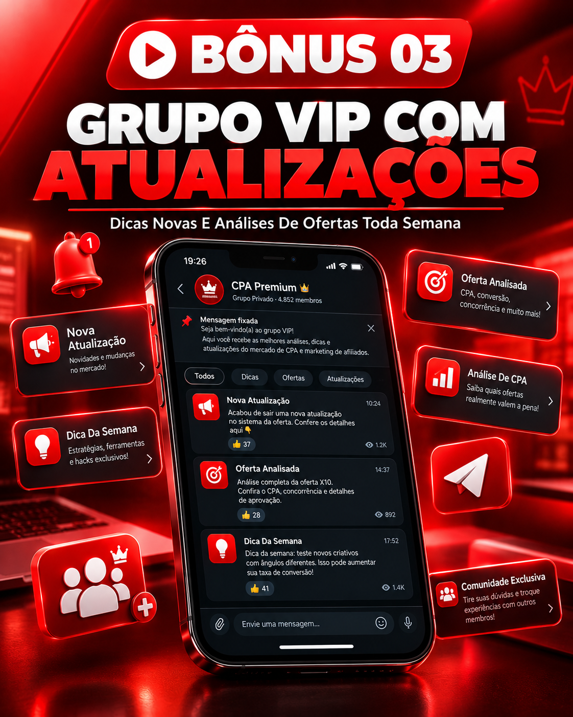 Grupo VIP com atualizações