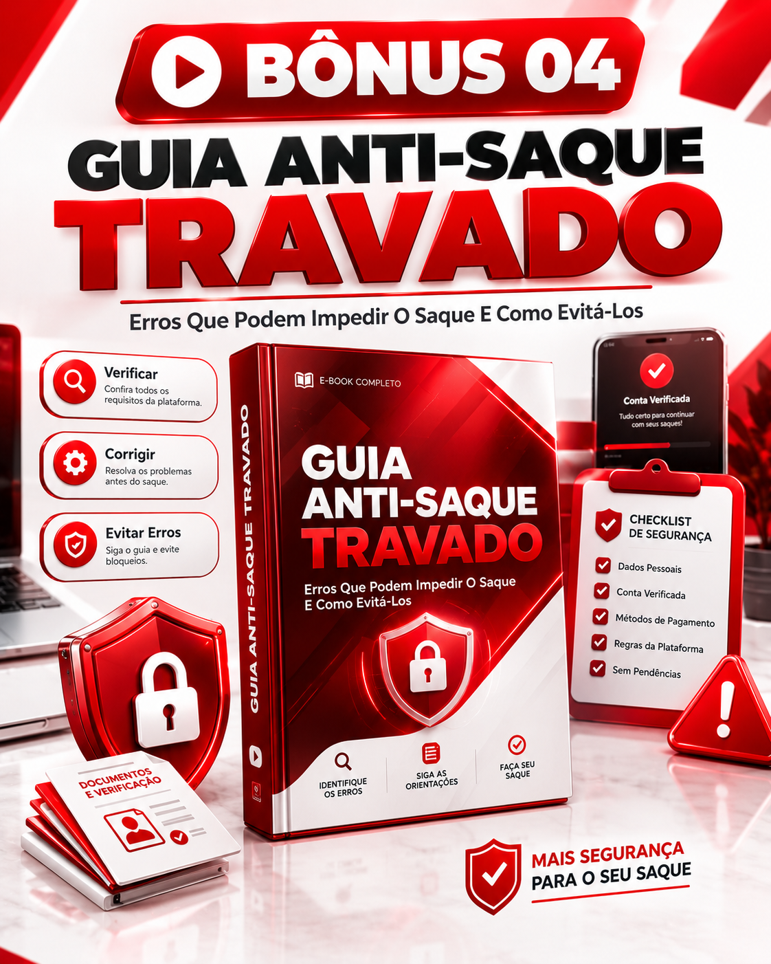 Guia anti-saque travado